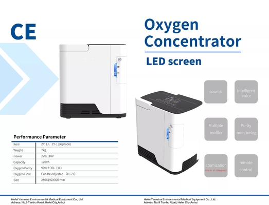 Peralatan Oksigen Portabel Kelas II Mesin Generator Oksigen 7 Liter Untuk Rumah Sakit