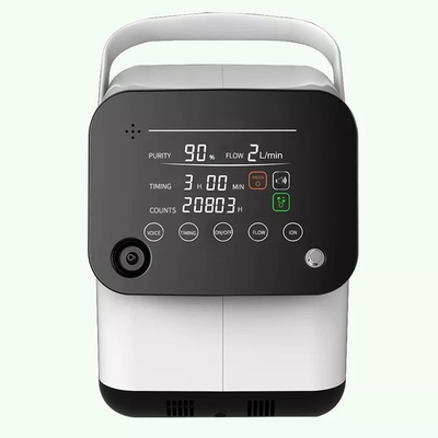 Adjustable 1 - 7l/Min Rumah Tangga Generator Oksigen Portabel 1L Dengan Suara